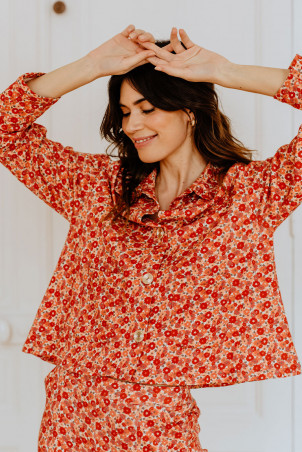 GILET FONDA CAMAÏEU ROUGE - Main Image