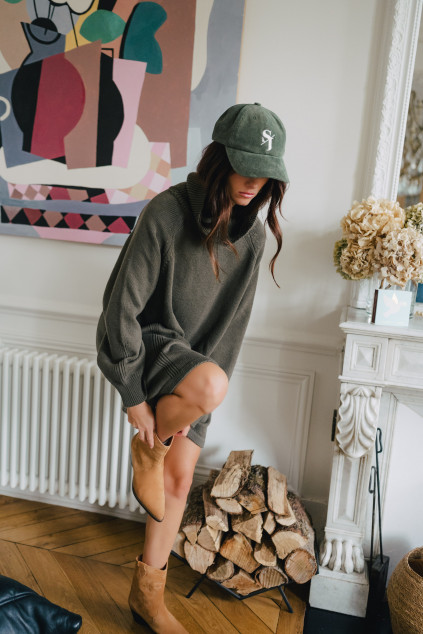 CASQUETTE JULES VELOURS KAKI