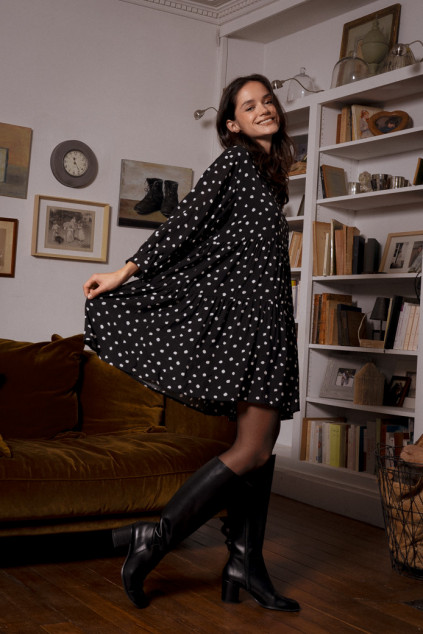 ROBE MATHILDA DOTY NOIR
