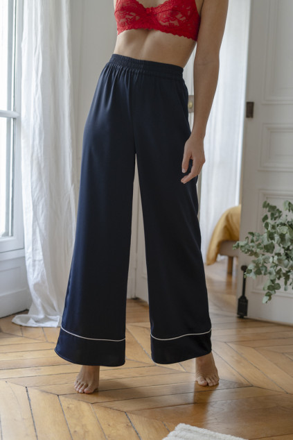 PYJAMA MIRANDA SATIN MARINE