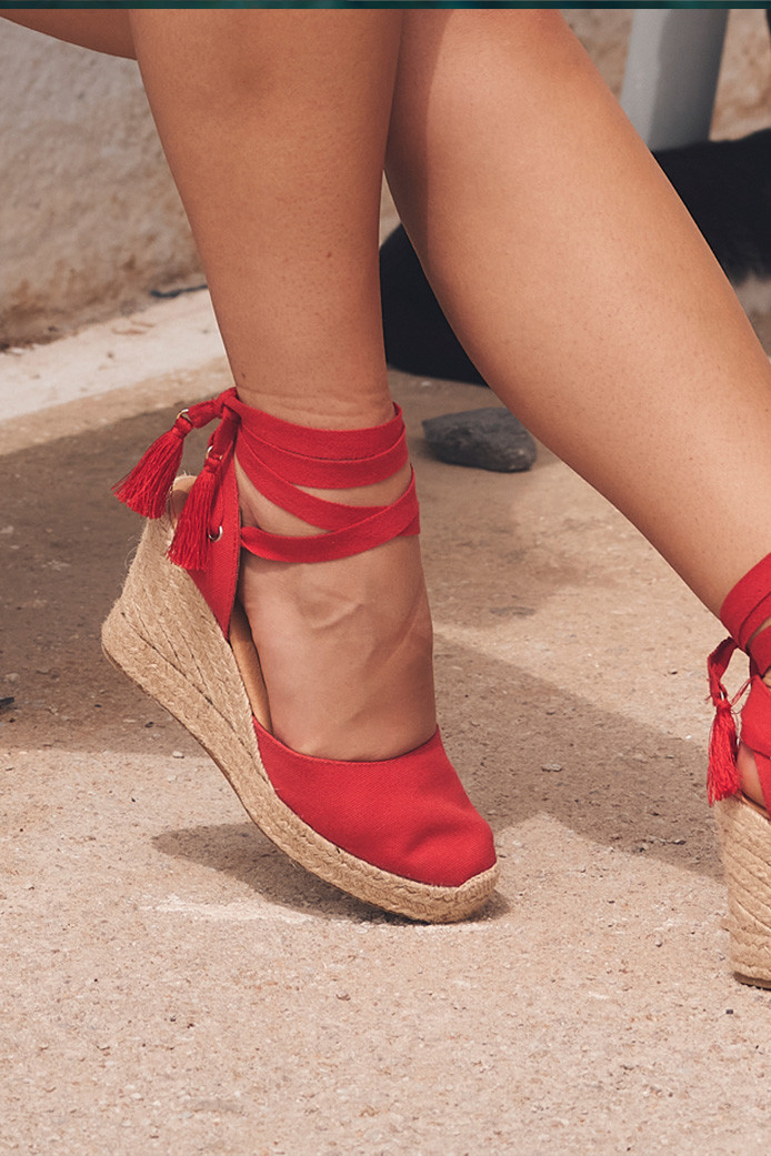 Espadrille nola rouge