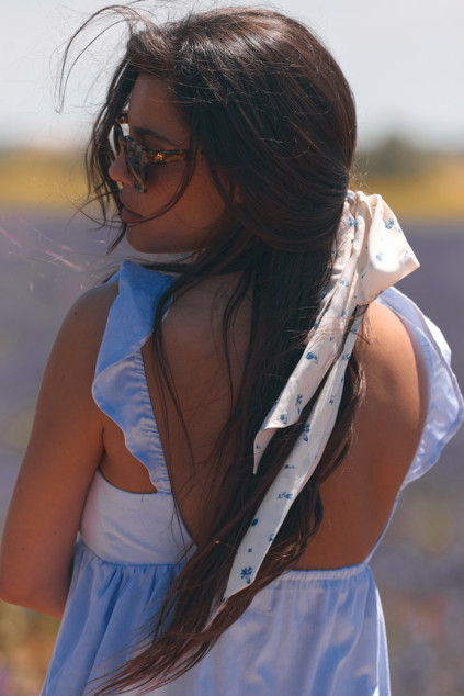 FOULARD BLEUET