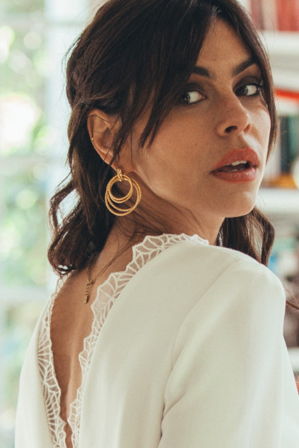 BOUCLES D OREILLES BRUNE
