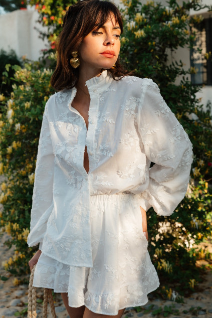 BLOUSE RUFUS IRIS BLANC