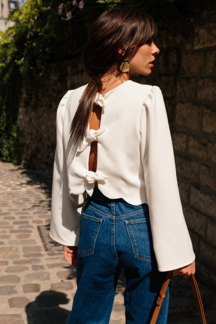 BLOUSE BOXELLA VANESSA ECRU