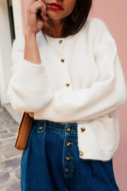 GILET ALEXIS ECRU