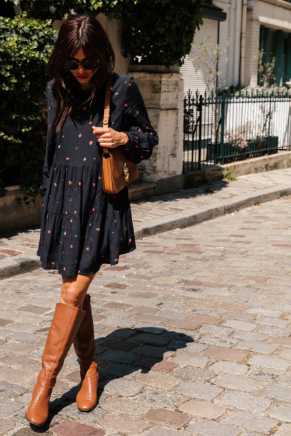 ROBE MATHILDA IMPRIME ROSIERS