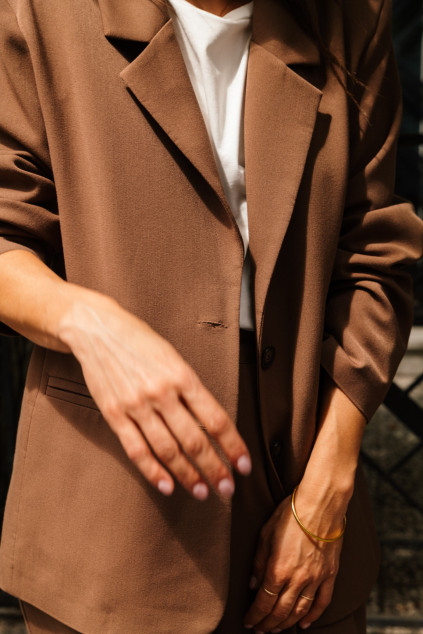 VESTE NORA MANOLAMA MOCCA