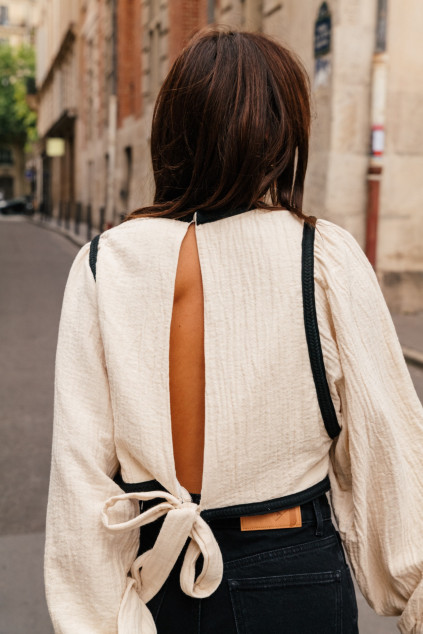 BLOUSE BOURGET CASANNELA BEIGE