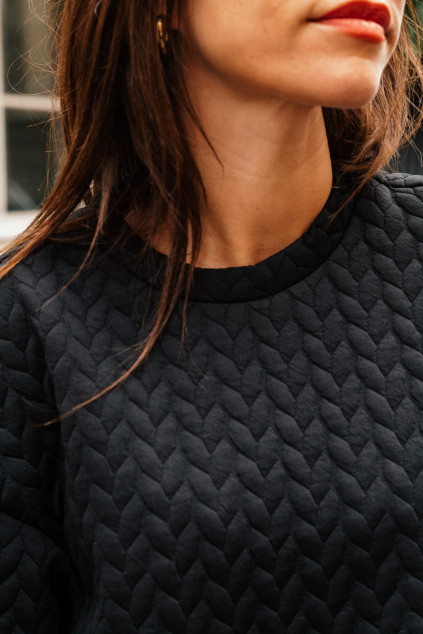 SWEAT BALTIMORE MOUTON NOIR