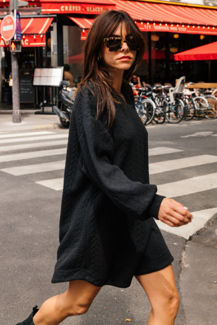 ROBE ROTONDE CABLY NOIR