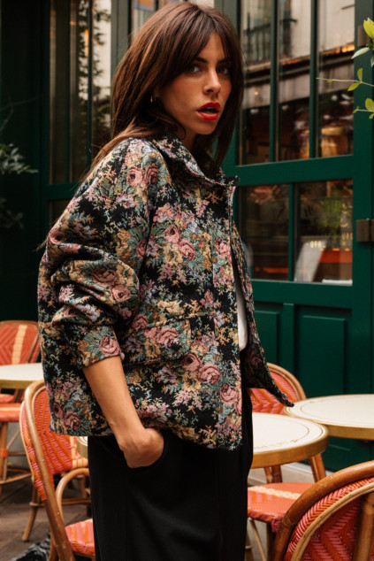 VESTE VOLTAIRE VINTAGE GARDEN