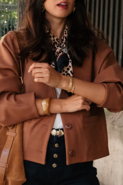 VESTE VOLTA WHITE CAMEL