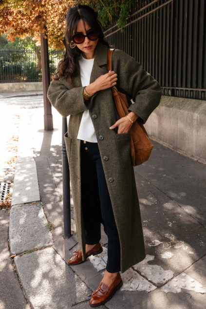 MANTEAU JEREMY BARBOTINE KAKI