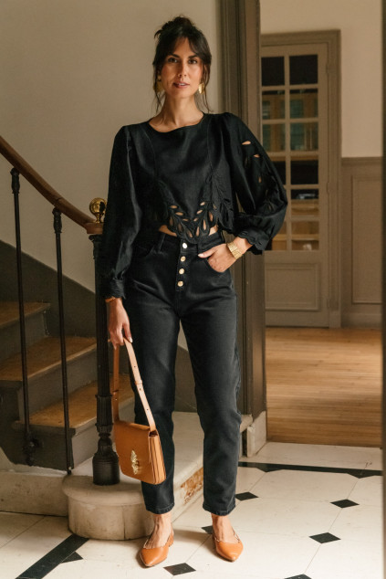 BLOUSE BACARA NOIR