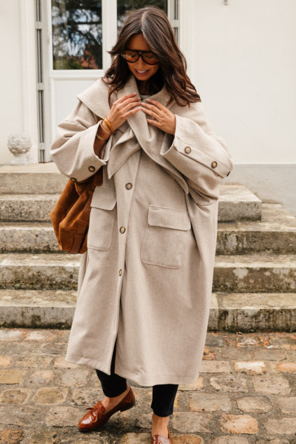 MANTEAU MARCELIN RESCA ECRU
