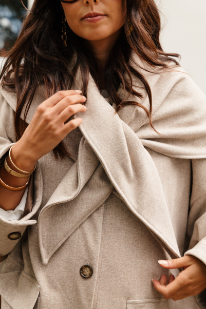 MANTEAU MARCELIN RESCA ECRU