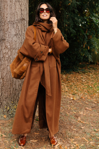 MANTEAU MURPHY WHITE CAMEL