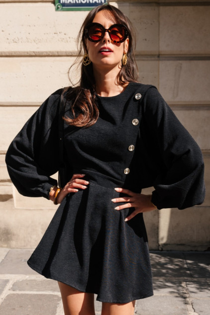 ROBE RANJIT IZORA NOIR