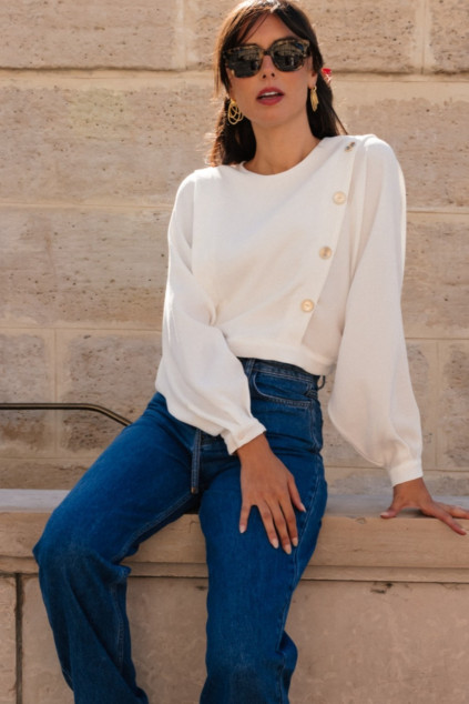 BLOUSE BANJIT IZORA BLANC