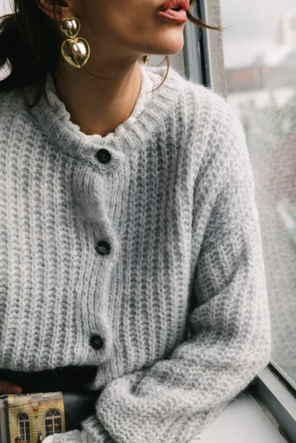 PULL LUCIE GRIS CHINE