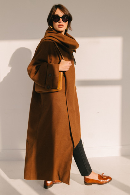 MANTEAU MURPHY WHITE CAMEL