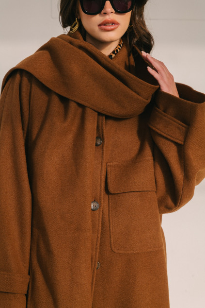 MANTEAU MURPHY WHITE CAMEL
