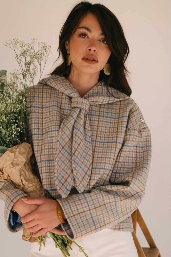 SWEAT BALTH DAMIER AZUR