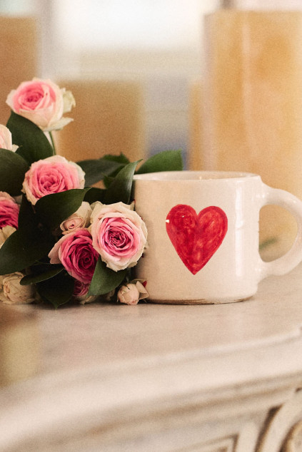 TASSE ARIANE COEUR ROUGE