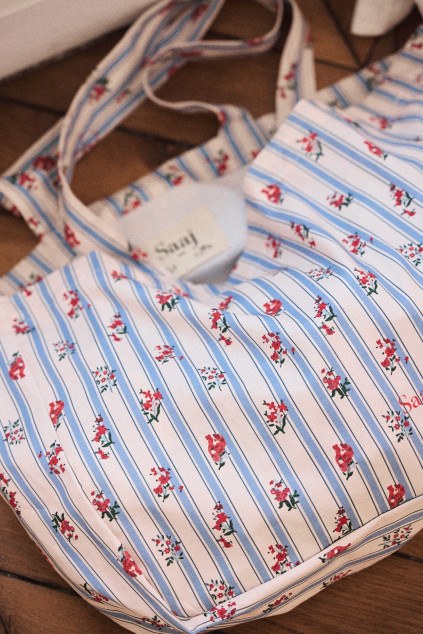 TOTE BAG COTON FLEURS