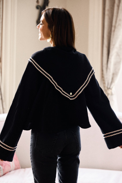 FOULARD FABIAN COTON NOIR