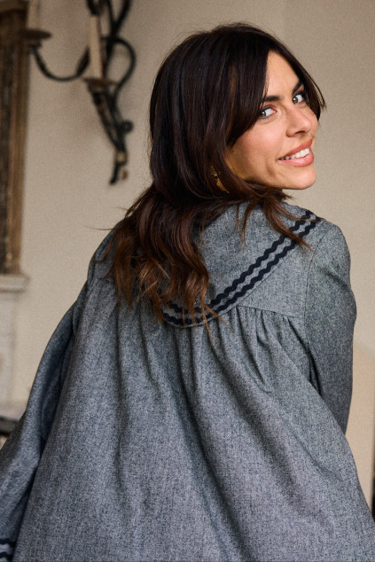 FOULARD FABIAN POIVRE GRIS