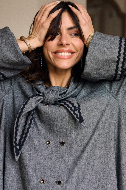 FOULARD FABIAN POIVRE GRIS