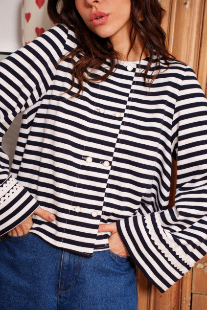 BLOUSE BASMA JUSTIN MARINIERE