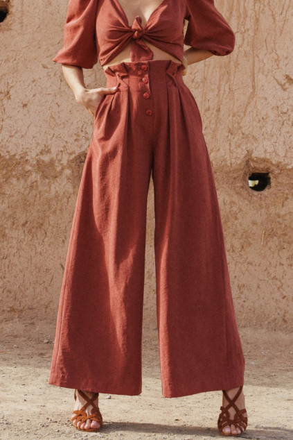 PANTALON PEPA PEACH TERRACOTTA