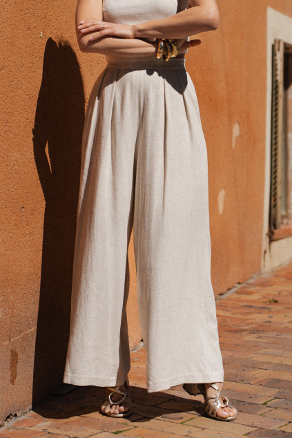 PANTALON PIO LINO BEIGE