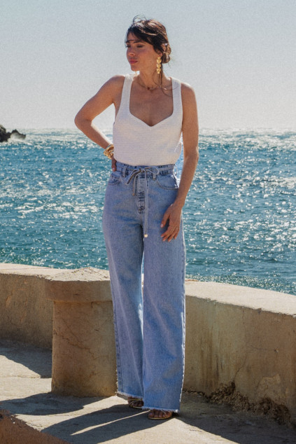 JEAN JORDANA DENIM BLEACH