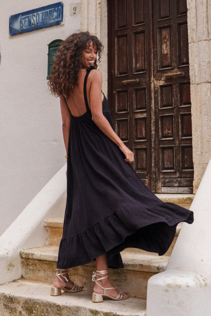 ROBE RAMI LINO NOIR