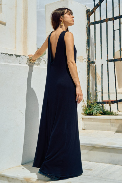 ROBE RAMIA BORTOLO NOIR
