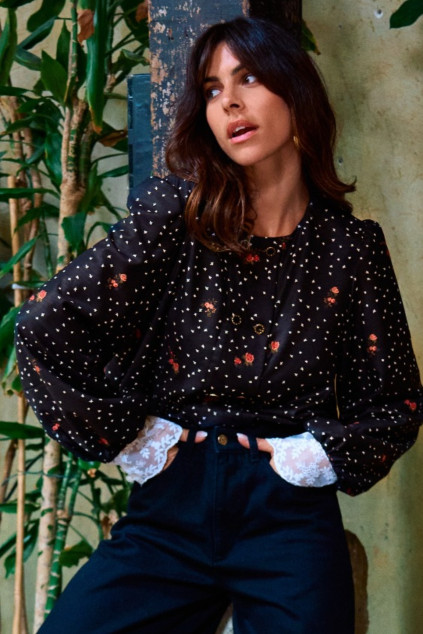BLOUSE BANTONY INGRID NOIR