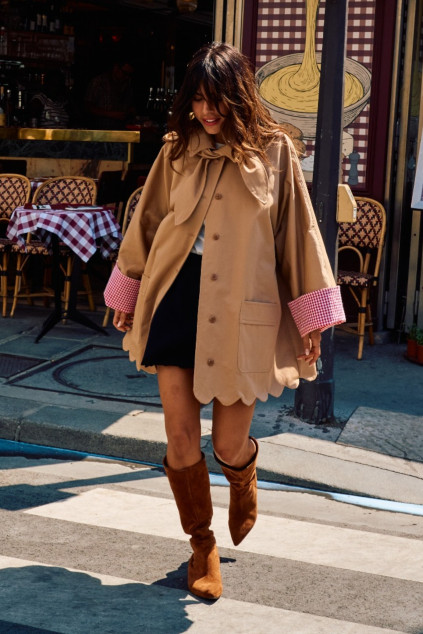 TRENCH MARCIO GABARDINE CAMEL