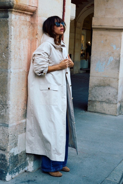 TRENCH MARLOT GABARDINE BEIGE