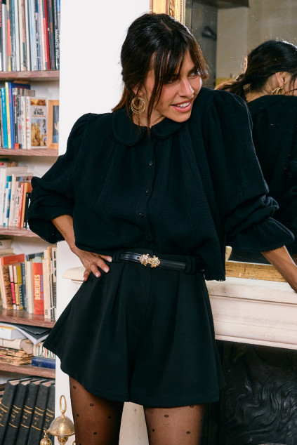 BLOUSE BRENADA COTON NOIR
