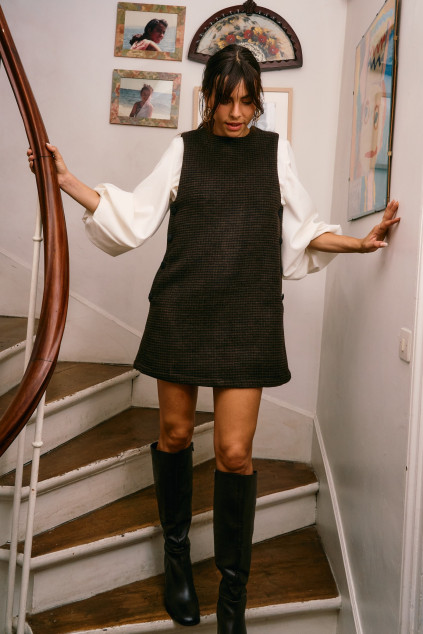 ROBE ROMEE DAMIER CHOCO